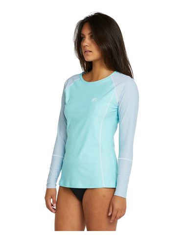 O'Neill  Salina Women's Long Sleeve UV Surf Tee - Aqua/Fog