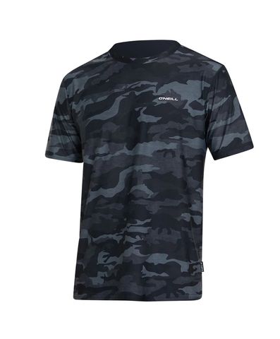 O'Neill Strike Mission UV Short Sleeve Surf Tee - Black Camo 