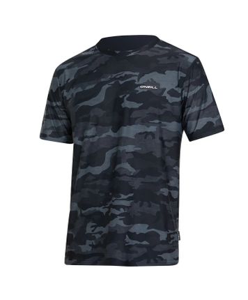 O'Neill Strike Mission UV Short Sleeve Surf Tee - Black Camo 