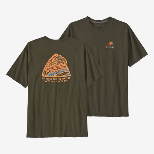 Patagonia Take&nbsp; Stand Responsibilit-Tee - Bayou Badge:Basin Green