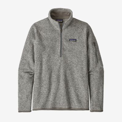 Patagonia Women's Better Sweater 1/4 Zip Fleece - Birch White