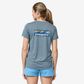 Patagonia Women's CapileneCool Daily Graphic Shirt Waters - Boardshort Logo: Thermal Blue X-Dye