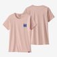Patagonia Women's Capilene Cool Daily Graphic Shirt Waters - Sunrise Rollers: Cozy Peach X- Dye