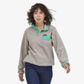 Patagonia Women's Ltwt Synchilla Snap-T Pullover - Oatmeal Heather/Fresh Teal