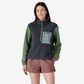 Patagonia Women's Microdini 1/2-Zip Pullover - Pitch Blue with Terrain Green