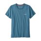Patagonia Women's P-6 Logo Organic Crew T-Shirt - Abalone Blue