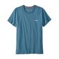 Patagonia Women's P-6 Logo Organic Crew T-Shirt - Abalone Blue