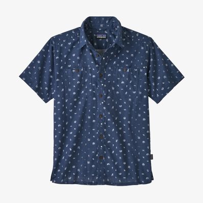 Patagonia Backstep Shirt - River Symbols/Stone Blue