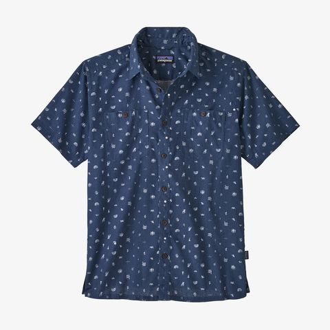 Patagonia Backstep Shirt - River Symbols/Stone Blue