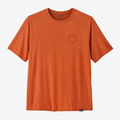 Patagonia Capilene Cool Daily Graphic Shirt - Lands Spoke Stencil: Redtail Rust X-Dye