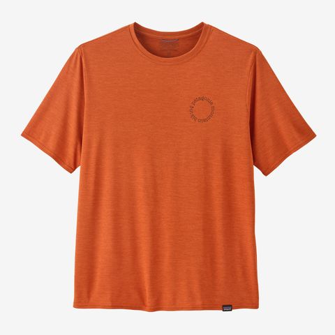 Patagonia Capilene Cool Daily Graphic Shirt - Lands Spoke Stencil: Redtail Rust X-Dye