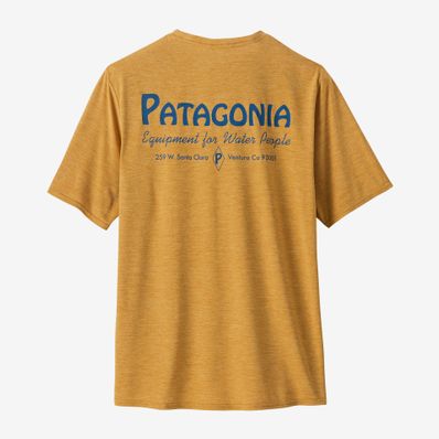 Patagonia Capilene Cool Daily Graphic Shirt - Water People Banner: Beeswax Tan X-Dye