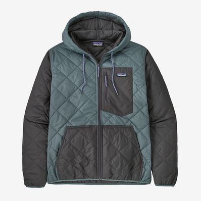 Patagonia Diamond Quilted Bomber Hoody - Nouveau Green