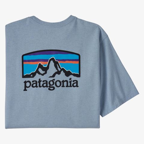 Patagonia Fitz Roy Horizons Responsibili-Tee - Steam Blue