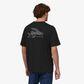 Patagonia Flying Fish Organic T-Shirt- Black