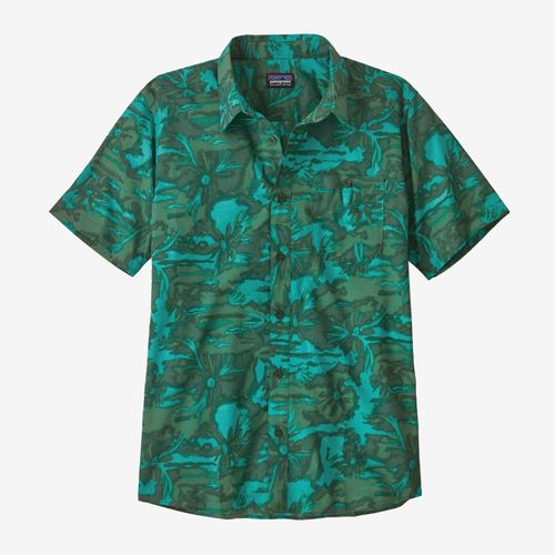 Patagonia Go To Shirt -&nbsp;Cliffs and Waves: Conifer Green