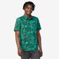 Patagonia Go To Shirt - Cliffs and Waves: Conifer Green