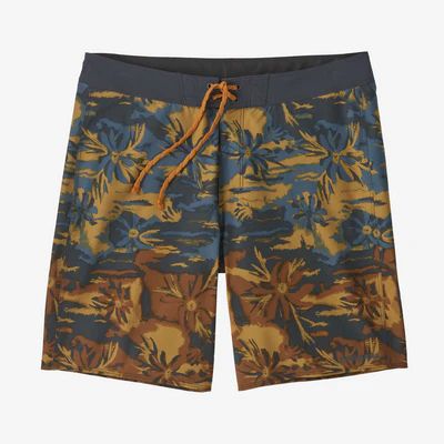 Patagonia Hydropeak Boardshorts - 18" - Cliffs and Coves: Pufferfish Gold