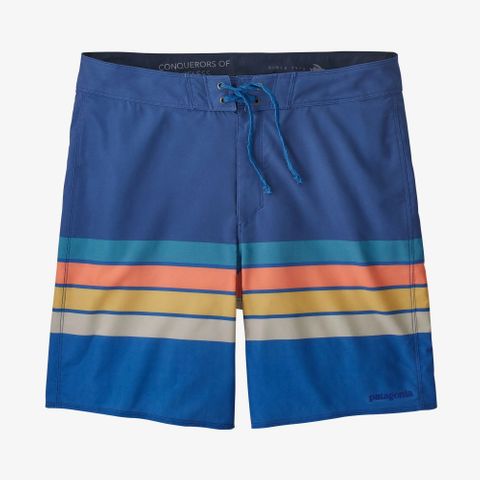 Patagonia Hydropeak Boardshorts 18" - Santa Cruz Stripe/ Superior Blue 