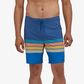 Patagonia Hydropeak Boardshorts 18" - Santa Cruz Stripe/ Superior Blue 