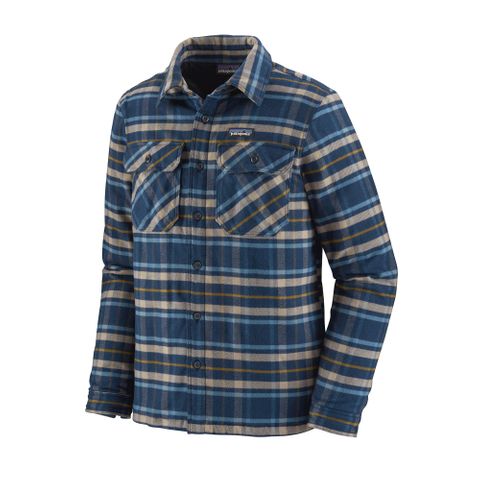 Patagonia Insulated Fjord Flannel Jacket - Independence New Navy
