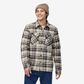 Patagonia Insulated Organic Cottin Midweight Fjord Flannel Shirt - Ice Caps: Smolder Blue