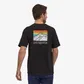 Patagonia Line Logo Ridge Label Pocket Responsibili-Tee - Black