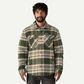 Patagonia Lightweight Insulated Fjord Flannel Shirt - Ashore: Old Growth Green