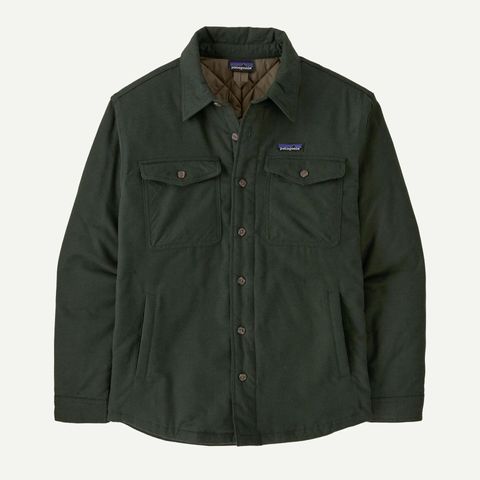 Patagonia Lightweight Insulated Fjord Flannel Shirt - Old Growth Green