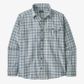 Patagonia Long Sleeve Cotton in Conversion Fjord Flannel Shirt - Ombre Vintage:Light Plume Grey