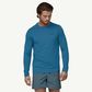 Patagonia Long Sleeve Capilene Tee - Boardshort Logo: Wavy Blue X-Dye