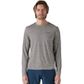 Patagonia Long Sleeve Capilene Cool Daily - Waters Boardshort Logo Abalone Blue: Feather Grey