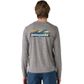 Patagonia Long Sleeve Capilene Cool Daily - Waters Boardshort Logo Abalone Blue: Feather Grey