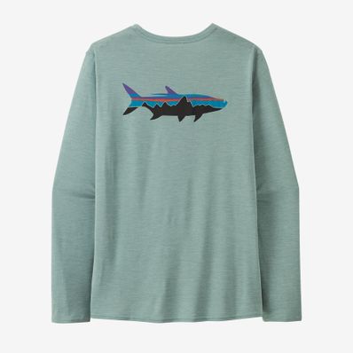 Patagonia Long Sleeve Capilene Cool Daily - Waters Fitz Roy Tarpon: Thermal Blue X-Dye