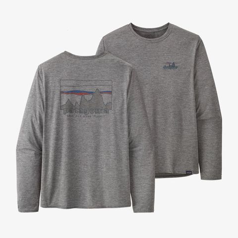 Patagonia  Long-Sleeved Capilene Cool Daily Graphic Shirt - '73 Skyline Feather Grey