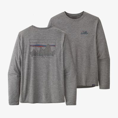 Patagonia  Long-Sleeved Capilene Cool Daily Graphic Shirt - '73 Skyline Feather Grey