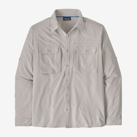 Patagonia Long-Sleeved Self-Guided Sun Shirt - Crisp Grey