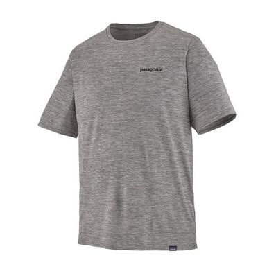 Patagonia Men's Capilene Cool Daily Graphic Shirt - P-6 Logo: Feather Grey