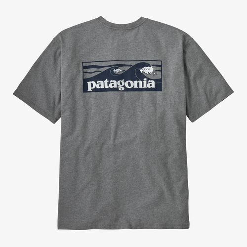 Patagonia&nbsp;Men's Boardshort Logo Pocket Responsibili-Tee - Gravel Heather