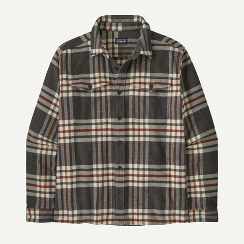 Patagonia Men's Fjord Flannel Shirt - Catch: Ink Black