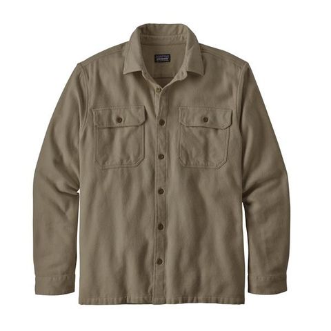 Patagonia Men's Fjord Flannel Shirt- Natural Dye Hex Grey