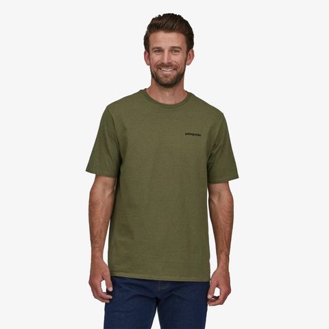 Patagonia Men's P-6 Logo Responsibili-Tee - Wyoming Green