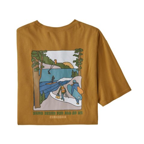 Patagonia Northwest Waters Men's Organic T-Shirt - Oaks Brown