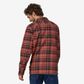 Patagonia Organic Cotton Midweight Fjord Flannel Shirt - Ice Caps: Burl Red