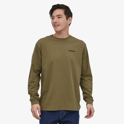 Patagonia P-6 Logo Long Sleeve Responsibilitee - Moray Khaki