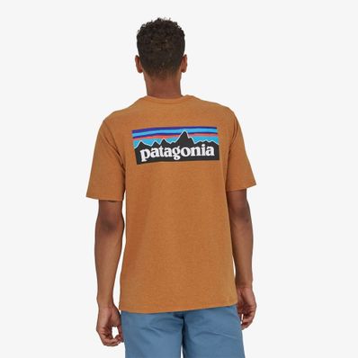 Patagonia P-6 Logo Responsibili-Tee - Cloudberry Orange