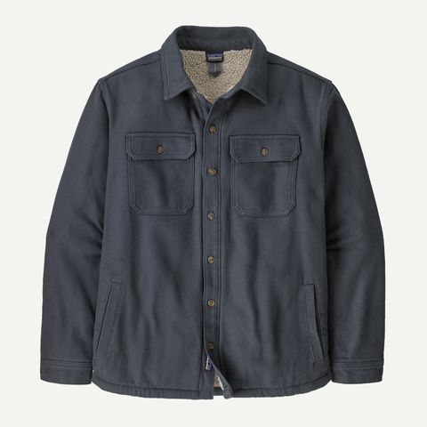 Patagonia Pile-Lined Fjord Loft Shirt Jacket - Smolder Blue