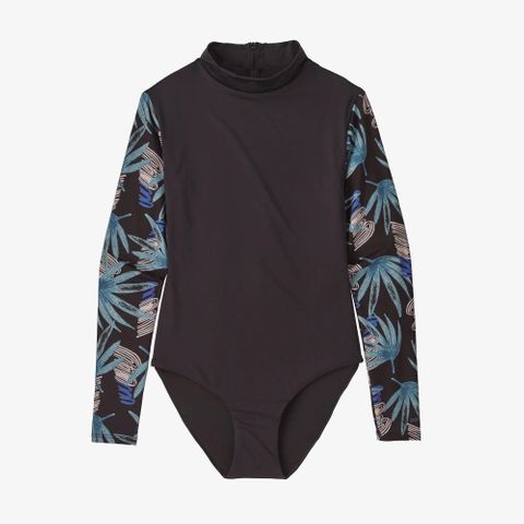 Patagonia Swell Seeker One-Piece Swimsuit - Ink Black  /Tropical Equador
