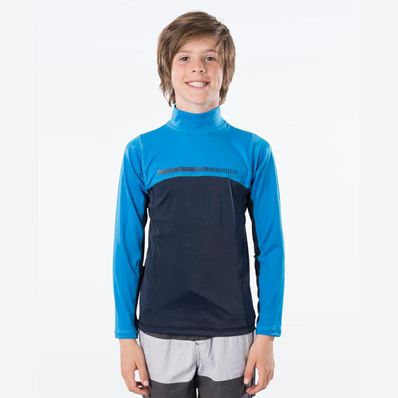 Peak Boys Long Sleeve UV Tee - Blue