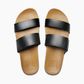 Reef Cushion Vista Slide - Black/Natural